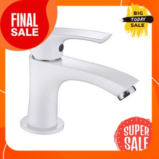 ก๊อกอ่างล้างหน้าน้ำเย็น MIRKO รุ่น MK DZ-4263B-CR สีขาวCold water basin faucet MIRKO model MK DZ-4263B-CR white