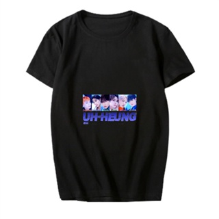 DKZ UH-HEUNG เสื้อยืดผู้ชายผู้หญิงฤดูร้อนแขนสั้น T เสื้อ Kpop แฟน Tees S-5XL