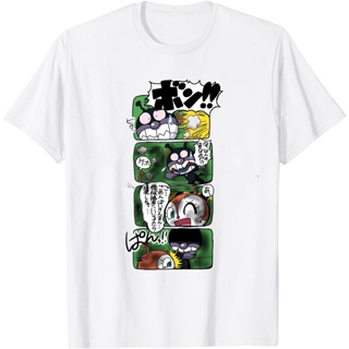 Japanese Classic Animation Anpanman Pattern Print Mens Pure Cotton Round Neck Short Sleeve T-Shirt_02