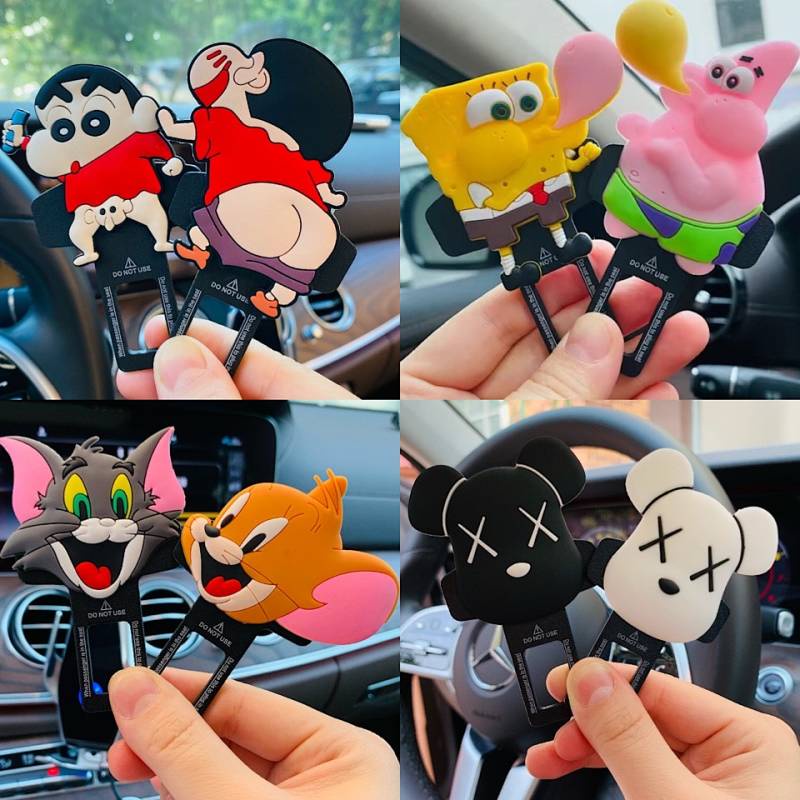 Car Safety Plug with Lock Stopper Bayonet Extension Holder Connector Plate Car Pick Head Lock Cute Supplies vPCZ