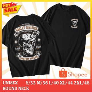 เสื้อยืดคอกลม Cotton 100% สกรีนลาย Devil Skull HD (แขนสั้น)_03