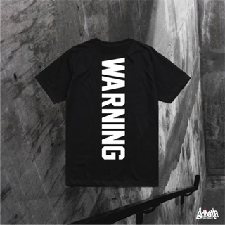 Just Say Bad ® เสื้อไซส์ใหญ่ 3XL 4XL รุ่น Warning สีดำ (ลิขสิทธิ์แท้) เสื้อยืดคนอ้วน / เสื้อคนอ้วน  BS