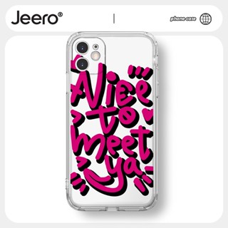 Jeero เคสไอโฟน เคสซิลิโคนนุ่มกันกระแทกใสน่ารักตลก เคสโทรศัพท์ Compatible for iPhone 14 13 12 11 Pro Max SE 2020 X XR XS 8 7 Plus พลัส HFF2495