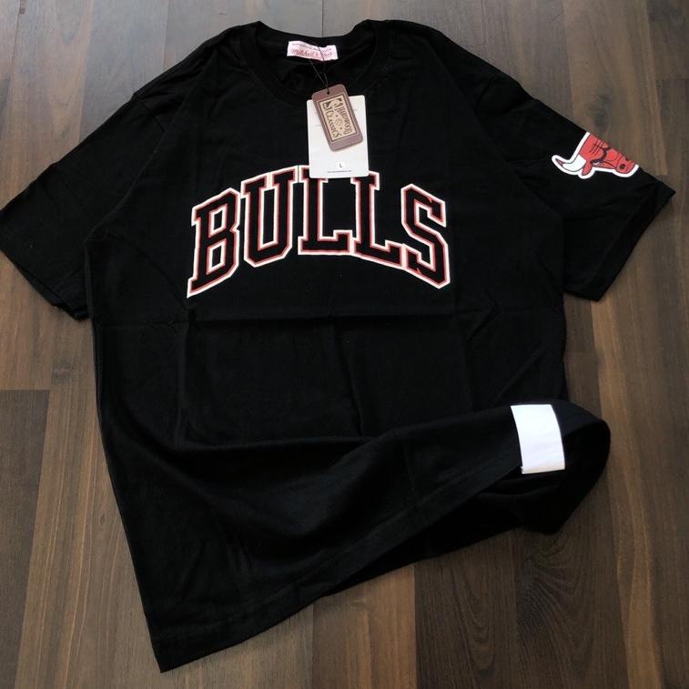 เสื้อยืด BULLS BY MITCHELL & NESS - 1:1 ORIGINAL MIRROR FONT