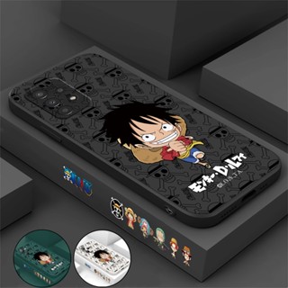 Hostr เคสโทรศัพท์ซิลิโคน แบบนิ่ม ลายการ์ตูนลูฟี่ One Piece สําหรับ Samsung A14 A04E A04S A04 A13 A03 A03S A23 A22 A21S A12 A02S A11 A51 A10 A30 A50 A52 A20S A10S M12 J4 Plus