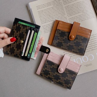 SENSES// Driving License Card Holder Ultra-Thin Short New Genuine Leather Multi-Card-Slot Card Clamp High-End Exquisite Fashion Card Holder 6Sye