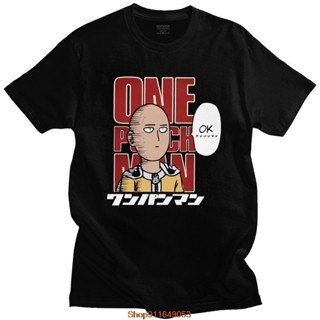 เสื้อยืดแขนสั้น ผ้าฝ้าย พิมพ์ลายอนิเมะ One Punch Man แฟชั่นสําหรับผู้ชาย