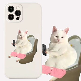 เคสโทรศัพท์มือถือแบบนิ่ม กันกระแทก ลายแมว สําหรับ Iphone xr 13promax 7 14promax 12 11 7 8plus xmax 13