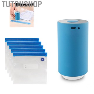 Tutoushop Mini Automatic Vacuum Pump Portable Sealer Machine with Bags for  Kitchen and Home Use