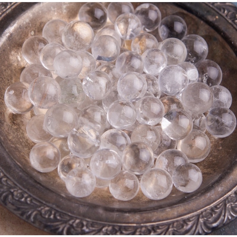 1PC Natural Mini Clear Quartz Ball/ High Quality/ enhances psychic abilities. It aids concentration and unlocks memory.