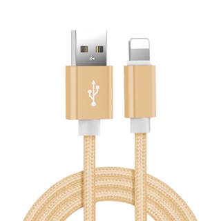 สายชาร์จ Usb ไนล่อนถัก สําหรับ Iphone 6 6s 7 8 Plus X Xr Xs 11 12 13 14 Pro Max 5s 5 Se Ipad Air 2