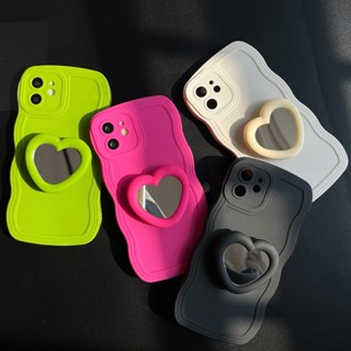 เคสโทรศัพท์มือถือ ลายหัวใจ พร้อมกระจก สําหรับ Xiaomi 13 12 11 10 Pro Ultra Civi 2