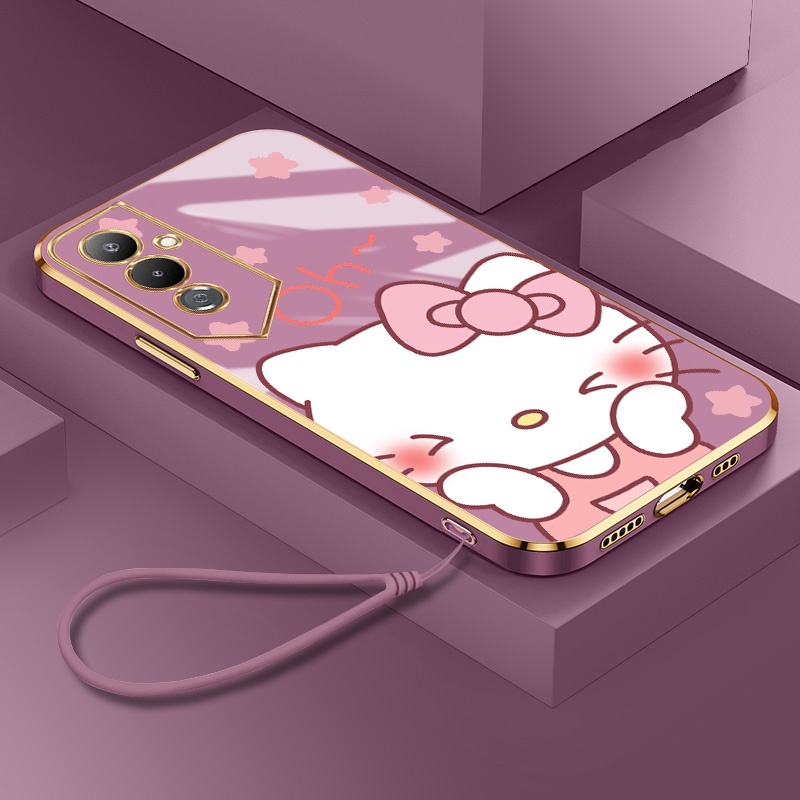 ปลอก Tecno LF7n LG6n LE7 LE7n CI8 CI8n CH6 CD7 CC7S CH6n CI7n CD6 CD6S สาวน่ารัก Hello Kitty เคสโทรศ