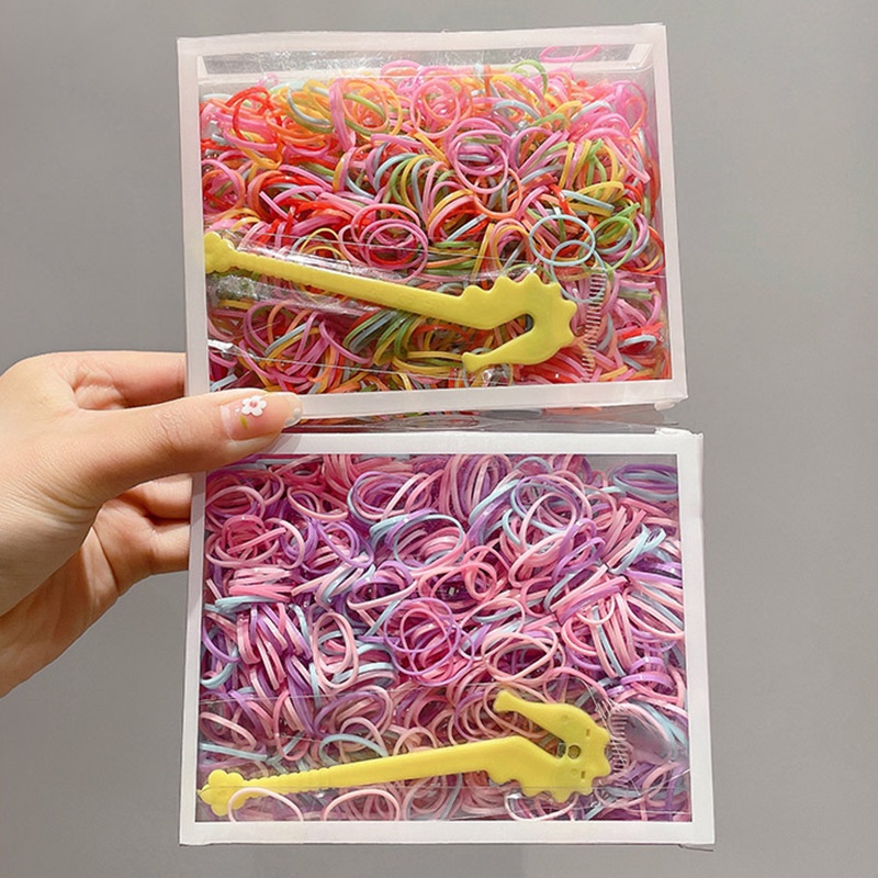 ยางรัดผม แฟชั่นเกาหลี สําหรับเด็ก มี 1000 ชิ้น รูปที่ 6