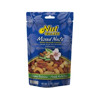 นัทวอล์คเกอร์ NUT มิกซ์นัตเดอลุกซ์ 150ก.WALKER MIXED NUTSDELUXESALTED150G