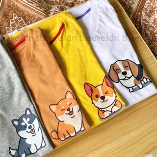 PRIA KATUN Theeve DOG I DOG I T-Shirt T-Shirt Korean Tops Kids Adult Women Men Unisex Oversize Jumbo Bigsize Cute C_04