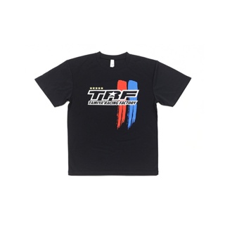 [เสื้อยืด] TAMIYA 67295 TAMIYA Racing Factory Stripe Logo Quick-Drying T-Shirt A Type (Black) L เสื้อทามิย่าแท้ goods