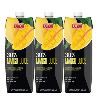 0.3Mango 3กล่องน้ำผักและน้ำผลไม้UFC 1000มล.แพ็ค น้ำมะม่วงยูเอฟซียูเอฟซี0.3 Mango0.3Juice1000ml