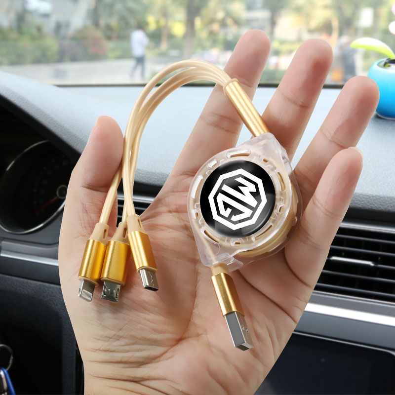 สายชาร์จ Micro USB Type C 3 In 1 สําหรับ Morris Garages MG 3 5 6 7 HS ZS GS Hector TF GT ZR RX5 RX8 350 550 ราคา ถูกที่สุด ดีลบีเคเค แกลเลอรีภาพที่ 5