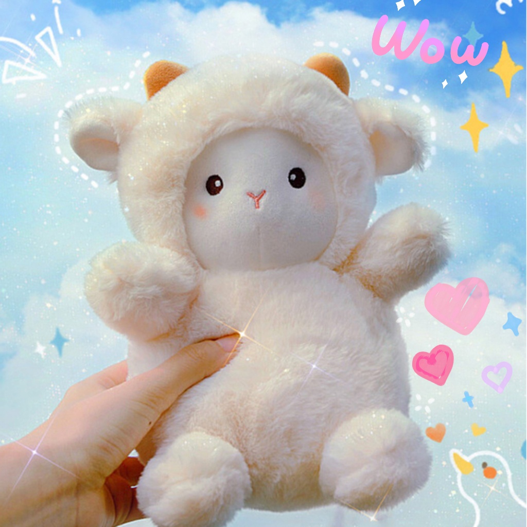 พร้อมส่ง ตุ๊กตาแกะ ตุ๊กตาแกะน้อยน่ารัก ของเล่นแกะตัวน้อย เหมาะกับของขวัญวันเกิด ของเล่นสําหรับเด็ก