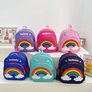 Schoolbag Kindergarten Girl Children Cartoon Cute Rainbow Koreanstyle Backpack 3-6 Years Old Advanced, Intermediate and Elementary Classes Boys pGn1