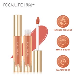 FOCALLURE 1PC Matte Lip Gloss Cream Texture Long-Lasting Waterproof Lip Glaze Non Stick Cup Sexy Lip Makeup Professional Women Comestic 11 Colors