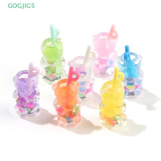 [GOGJIG5] ขวดเครื่องดื่ม ผลไม้จําลอง ขนาดเล็ก 1:12 สําหรับตกแต่งบ้านตุ๊กตา 5 ชิ้น UOO