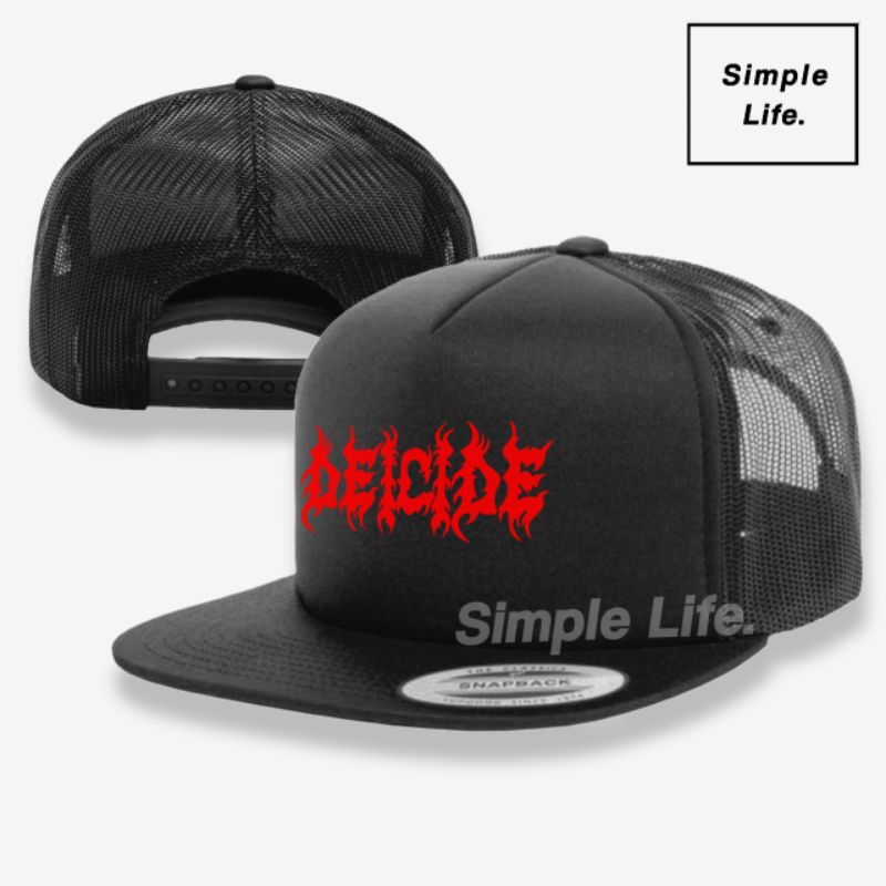 DEICIDE Snapback Trucker Hat / Net Snapback Hat / Trucker Hat / Band Hat