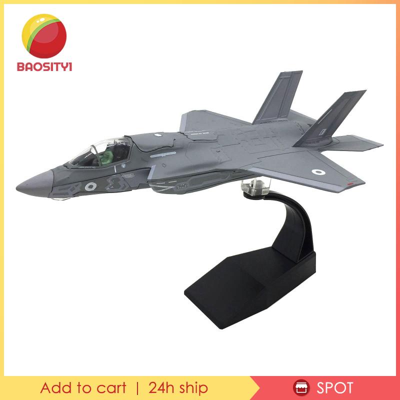 [Baosity1] เครื่องบินรบ สเกล 1/72 F-35B อัลลอย พร้อมขาตั้ง สําหรับตกแต่งห้อง