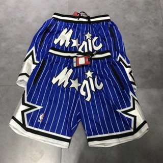 ◕Just Don High Street กางเกงบาสเก็ตบอล NBA Retro James Kobe Team Lakers Bulls Magic Raptors Shorts