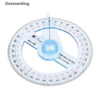 โดดเด่น 360° ไม้โปรแทรกเตอร์ วัดมุม พลาสติก องศา สําหรับนักเรียน