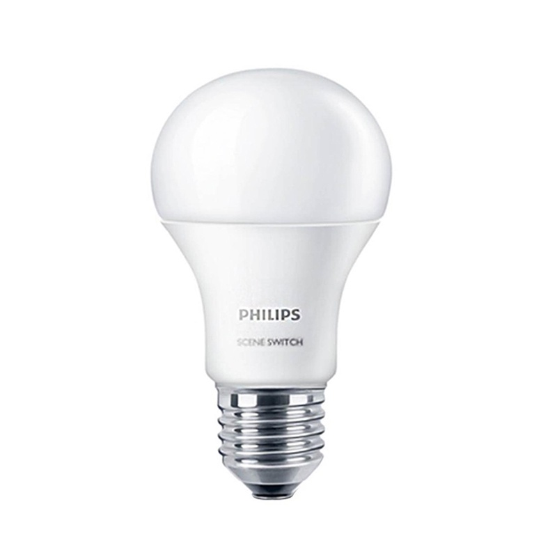 หลอดไฟ LED 8 วัตต์ Cool Daylight - Warm White PHILIPS รุ่น SCENESWITCH A55 E27