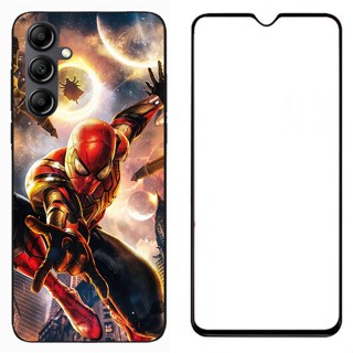 สําหรับ The Avengers Spider Man เคส Samsung Galaxy A14 5G A13 5G A04S 4G เคส ฟิล์มกระจกนิรภัย เคสป้องกัน