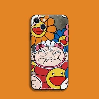 เคสโทรศัพท์มือถือ ซิลิโคนนุ่ม ลายดอกทานตะวัน สีดํา สําหรับ เคสไอโฟน Case iPhone 13 Pro Max 12 mini 14 Pro Max 6s 7 8 Plus XR SE2 SE3 11 Pro Max X XS Max เคสโทรศัพท์