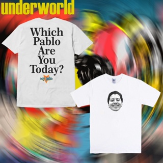 oversize T-shirt เสื้อยืด พิมพ์ลาย Pablo Smile สไตล์วินเทจ สําหรับเด็กผู้ชาย S-5XL