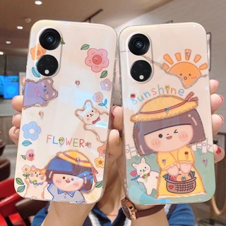 เคสโทรศัพท์มือถือนิ่ม ลายแมวน่ารัก ประดับคริสตัล พลอยเทียม สําหรับ OPPO Reno8 T 5G 4G 2023 Reno 8T 5G Reno8T 4G