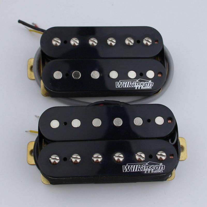 HR-1 Set Wilkinson Wohhb กีตาร์ไฟฟ้า Humbucker Pickups สีดํา (คอ & Bridg ) Wohhb BK