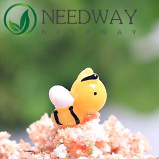 Needway ผึ้งน้ําผึ้งเรซิ่น ขนาดเล็ก สีเหลือง สําหรับตกแต่งสวน DIY