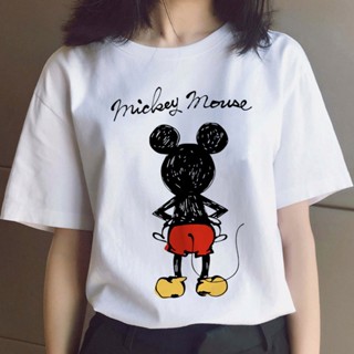 Disney Kawaii Mickey Mouse T Shirt Men Women Cute Minnie Mouse Anime T-shirt Unisex Couple Tshirt Graphic Top Tees _03