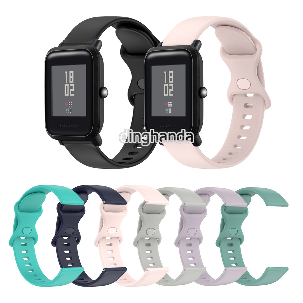 ซิลิโคนเปลี่ยนสายรัดกีฬา สําหรับ Huami Amazfit Bip Lite S U Pro Bip 3 5 6 Bip3 pro Bip5 Bip6 Bip Max