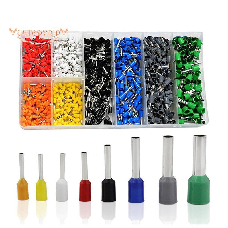 🔥ชุดหางปลาขั้วต่อสายไฟ AWG 22-10 800 ชิ้น พร้อมเคส