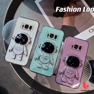 เคส Samsung S8 S8+ S8 Plus S9 S9+ S9 Plus S10 S10+ S10 Plus S20 S20+ S20 Plus Silicone Astronaut Support Protective Case 2B-YHY