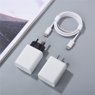 Eu US 30W USB-C PD อะแดปเตอร์ชาร์จเร็ว Type C เป็น Type C สําหรับ Google Pixel 7 6 5 Pro 6A 5A 4A 3 2 XL