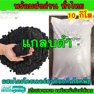 พร้อมส่ง แกลบดำ 10โล อย่างดี ยกกระสอบ ผสมเชื้อไตรโคเดอร์ม่าคุณภาพดี ส่งทุกวัน ใช้ผสมดินเพาะปลูก