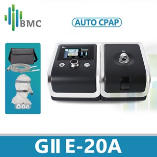 Bmc GII Auto CPAP APAP E-20A พร้อมเครื่องมาส์กหน้า FM2 แบบเต็มหน้า สําหรับการป้องกันการนอนกรน การบําบัดด้วยโรคนิวเคลียด