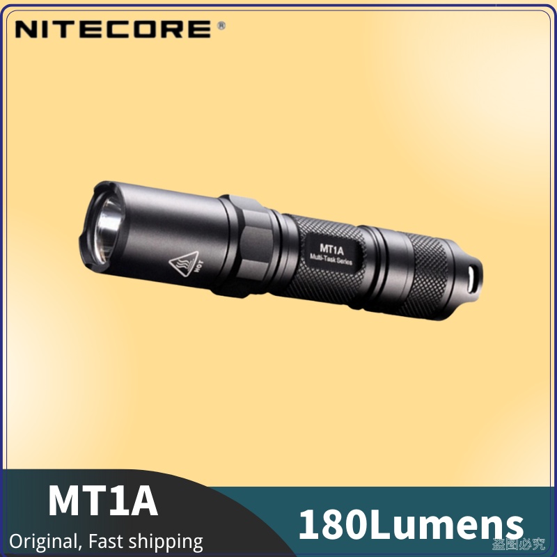 Nitecore MT1A ไฟฉาย 180 ลูเมนส์ 6 โหมด ใช้แบตเตอรี่ AA สว่างมาก ขนาดเล็ก