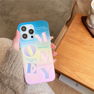 เคสโทรศัพท์มือถือ แบบนิ่ม ลายเลเซอร์ไล่โทนสี สําหรับ iPhone 11 12 13 14 Plus PRO MAX iPhone14Pro iPhone14