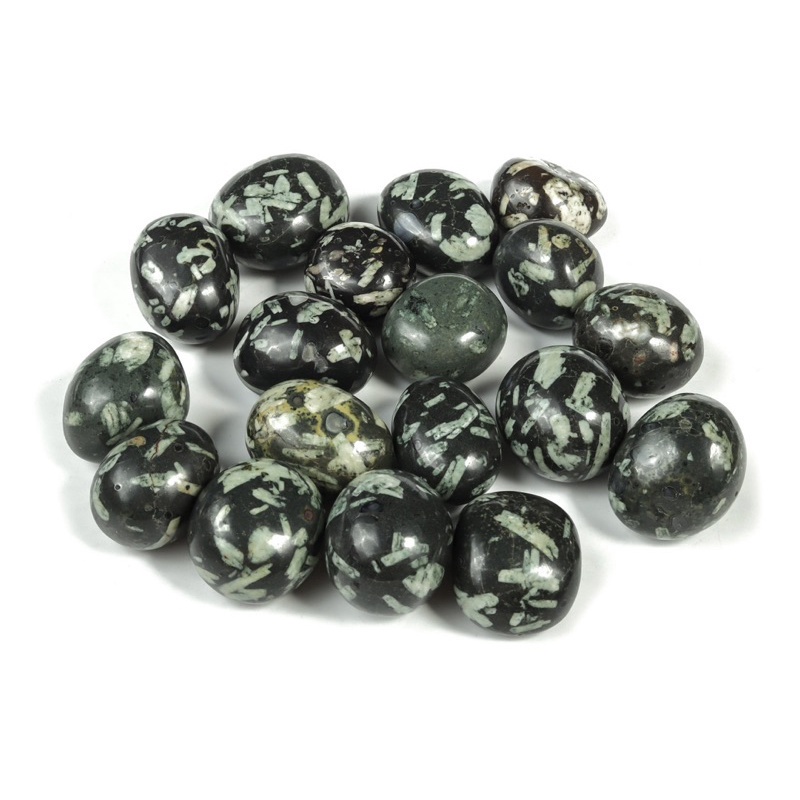 1PcNatural Chinese Writing Tumble Stone / It’s Help Anxiety · Balance · Clarity · Communication · Co