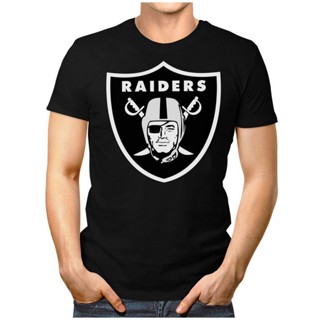 Qiuy5 {พร้อมส่ง เสื้อยืดแขนสั้นลําลอง ผ้าฝ้าย 100% พิมพ์ลาย Prilano Herren Fan Oakland Raiders Super Bowl พลัสไซซ์ ไซซ์