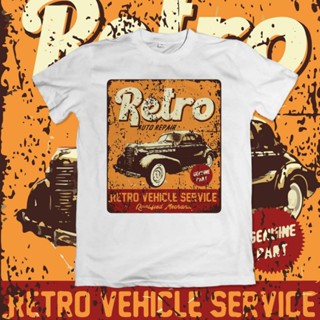 เสื้อยืดโอเวอร์ไซส์28 เสื้อยืดพิมพ์ลายเรโทร Old carS-3XL_02